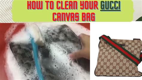 how to clean my gucci fabric bag|dust bag Gucci original.